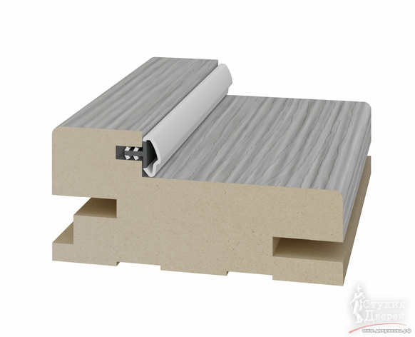 Стойка коробки телескоп. 65*30*2400мм. ЭКО-шпон Дуб серый FL