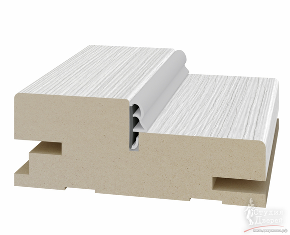 Стойка коробки телескоп. 80*30*2400мм. ЭКО-шпон Ясень серебристый