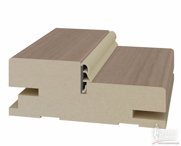 Стойка коробки телескоп. 80*30*2400мм. ЭКО-шпон Ясень тёмный