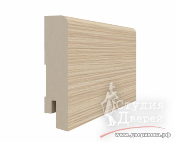 Плинтус 70*16*2070мм. ЭКО-шпон Дуб беленый FL