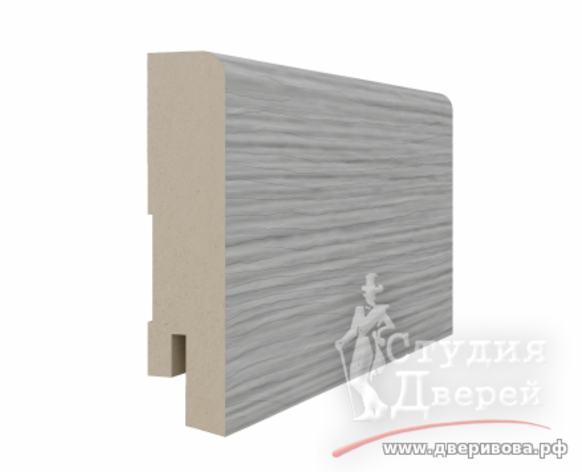 Плинтус 70*16*2070мм. ЭКО-шпон Дуб серый FL