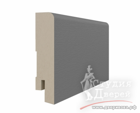 Плинтус 70*16*2070мм. ЭКО-шпон Серый