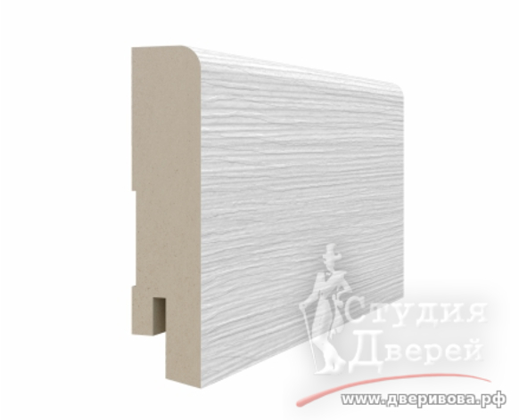 Плинтус 70*16*2070мм. ЭКО-шпон Ясень серебристый