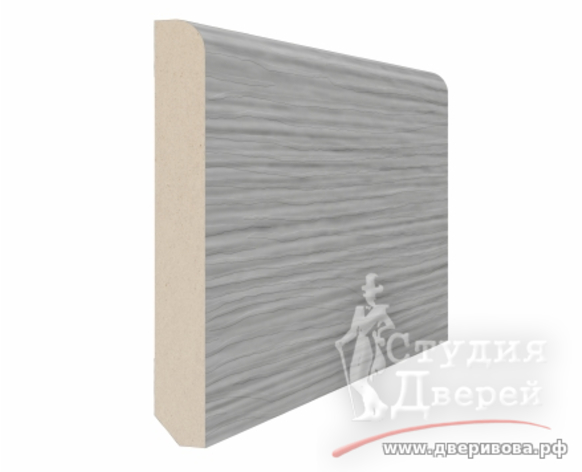 Плинтус 70*10*2070мм. ЭКО-шпон Дуб серый FL