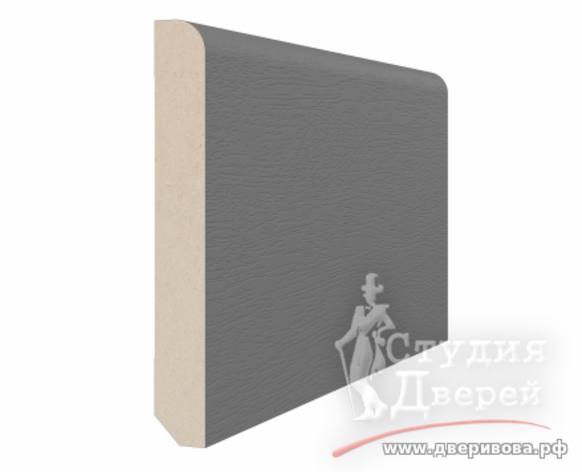 Плинтус 70*10*2070мм. ЭКО-шпон Серый