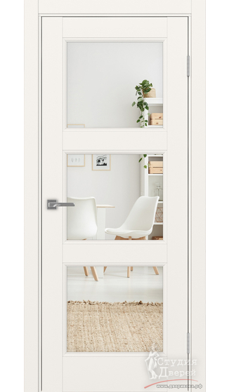 Дверь Турин Neo 530.222 ЭКО-шпон Бежевый стекло Зеркало/Зеркало