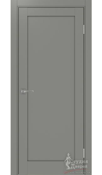 Турин 501.1 ЭКО-шпон Серый Глухое