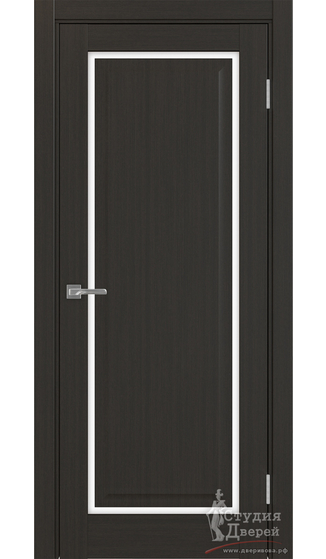 Дверь Тоскана 601С.21 ЭКО-шпон Антрацит стекло LACбелый