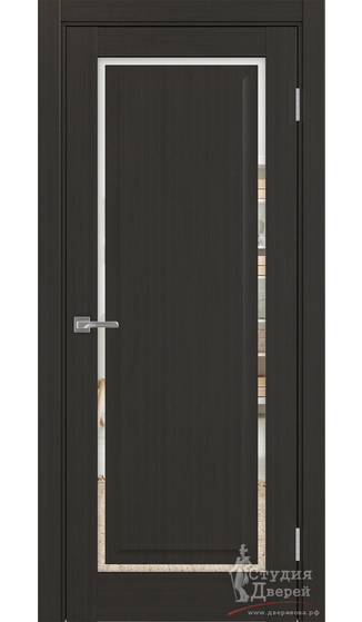 Дверь Тоскана 601С.21 ЭКО-шпон Антрацит Зеркало