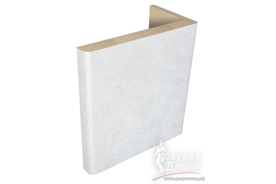 3мм Наличник ЕВРОТЕЛЕСКОП 8х70х2150 ПВХ Бетон светлый