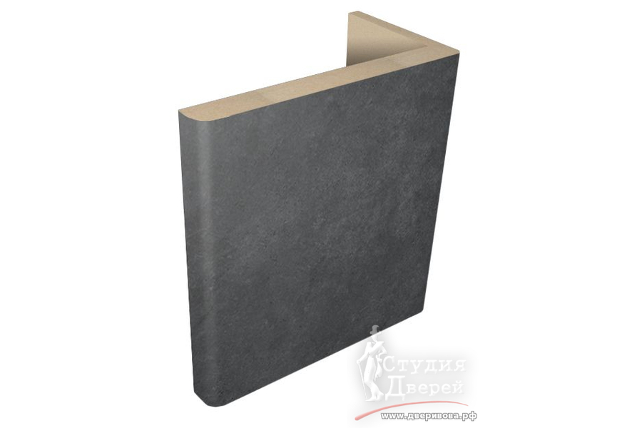 3мм Наличник ЕВРОТЕЛЕСКОП 8х70х2150 ПВХ Бетон темный