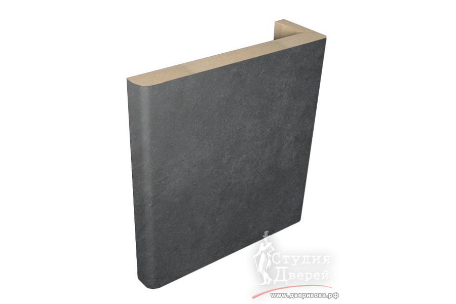 3мм Наличник ТЕЛЕСКОП 8х70х2150 ПВХ Бетон темный