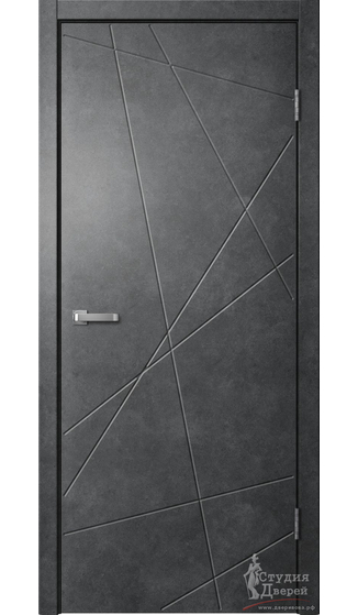 Полотно дверное LINE 03 бетон темный