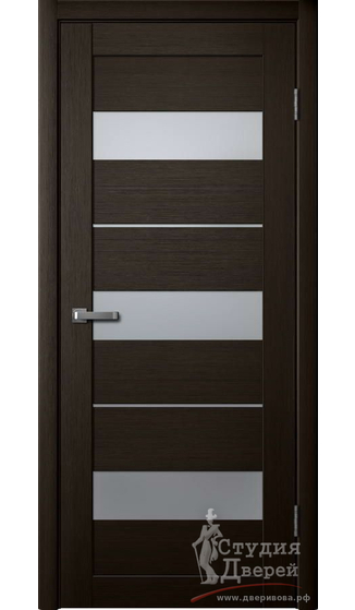 Полотно дверное LASTELLA 206 ПВХ дуб мокко МАТОВОЕ стекло