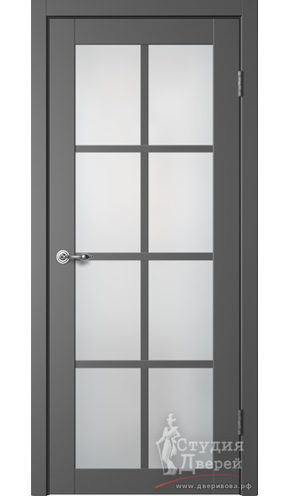 Полотно дверное CLASSIC C05 Эмалит графит МАТОВОЕ стекло
