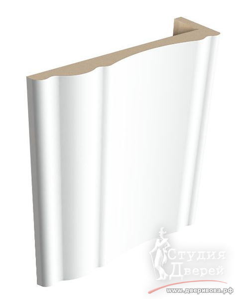 3мм Наличник фигурный ТЕЛЕСКОП 10х80х2150 Эмалит белый