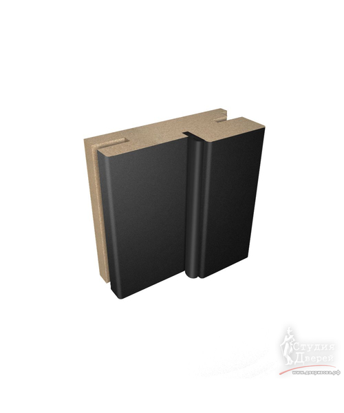 ДК ТЕЛЕСКОП с УПЛ 32х74х2050 ПВХ Черная шагрень