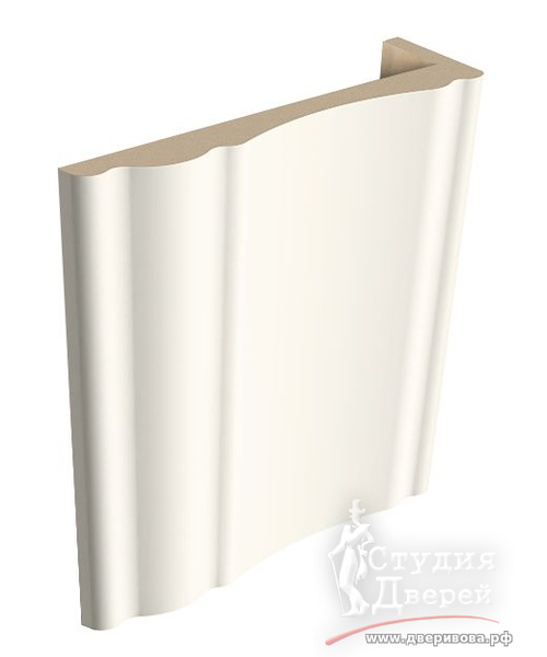 Наличник фигурный ТЕЛЕСКОП 10х80х2150 Эмалит ваниль
