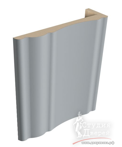 Наличник фигурный ТЕЛЕСКОП 10х80х2150 Эмалит серый