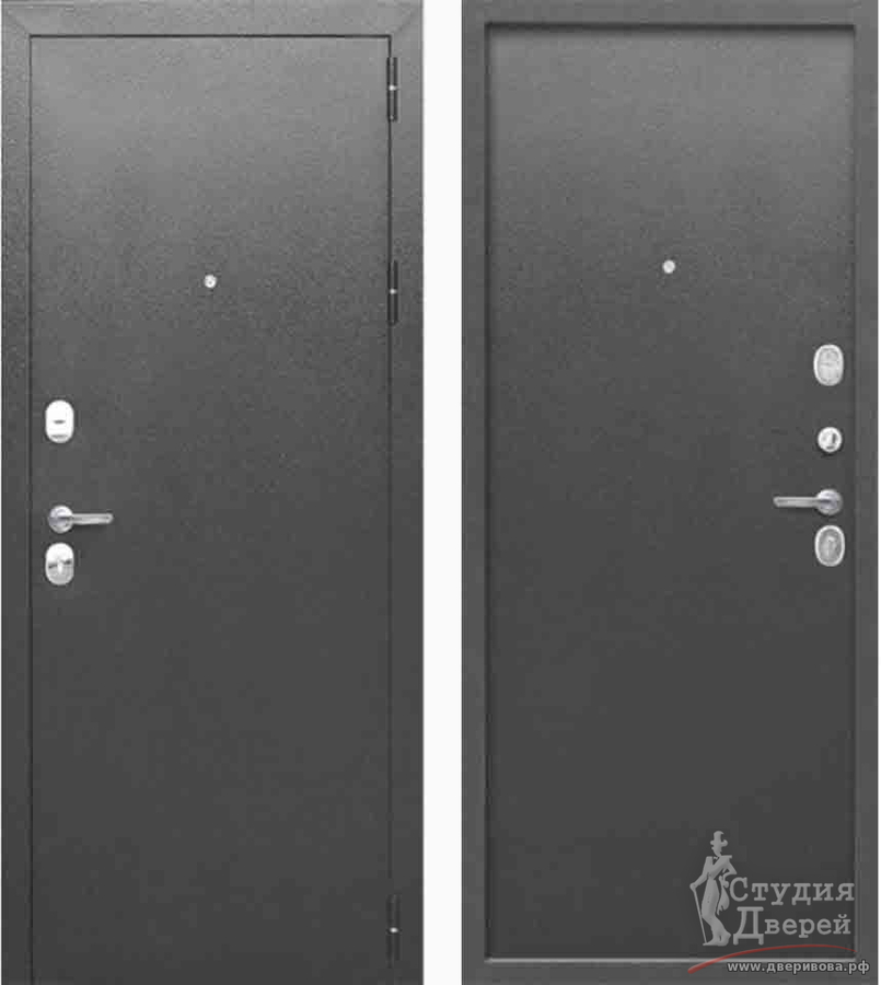 Дверь металлическая Титан мет/мет Букле графит