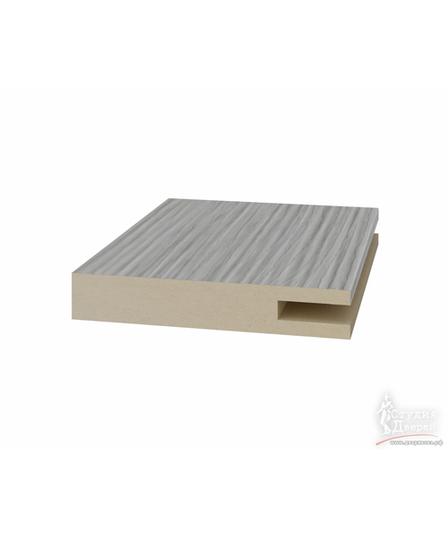 Добор телескоп. 1 паз 60*10*2070мм ЭКО-шпон Дуб серый FL