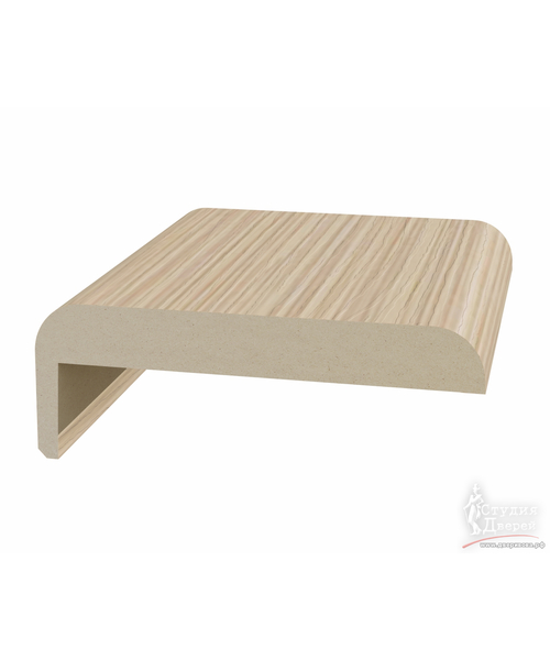 Наличник плоский телескоп. 75*10*2440мм ЭКО-шпон Дуб беленый FL