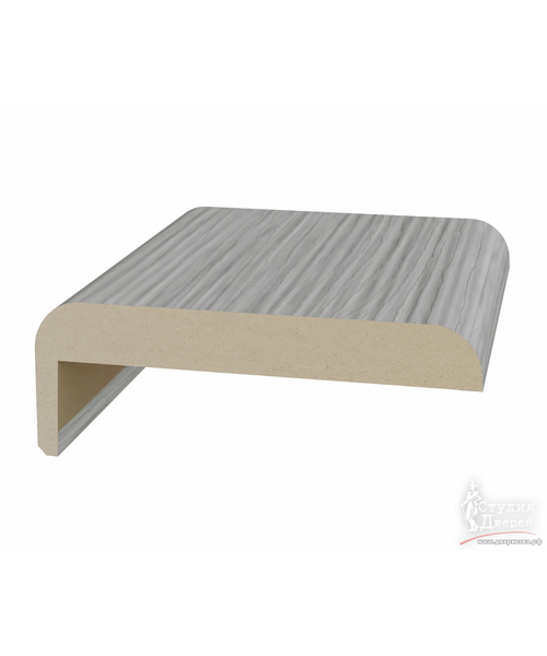 Наличник плоский телескоп. 75*10*2440мм ЭКО-шпон Дуб серый FL