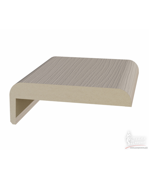 Наличник плоский телескоп. 75*10*2440мм ЭКО-шпон Ясень перламутровый