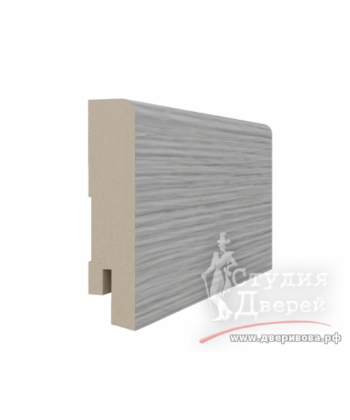 Плинтус 70*16*2070мм ЭКО-шпон Дуб серый FL