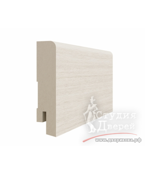 Плинтус 70*16*2070мм ЭКО-шпон Ясень светлый