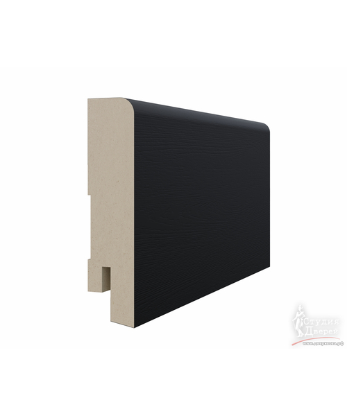Плинтус 70*16*2070мм ЭКО-шпон Антрацит