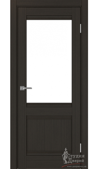 Дверь Турин 502U.21 ЭКО-шпон Венге FL стекло LACбелый