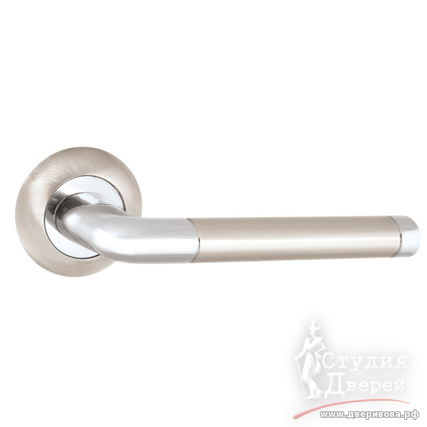 Ручка Punto (Пунто) раздельная R.TL54.РЕКС (РЕКС TL) 140mm SN/CP-3 матовый никель/хром