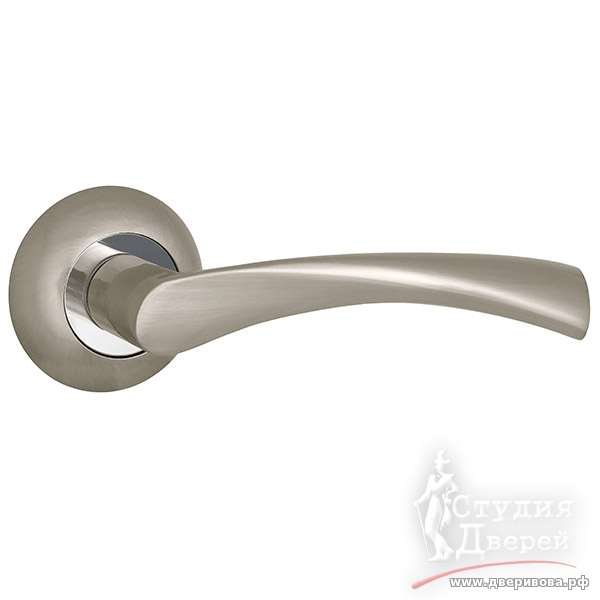 Ручка Punto (Пунто) раздельная R.TL54.КРОНА (КРОНА TL) SN/CP-3 матовый никель/хром