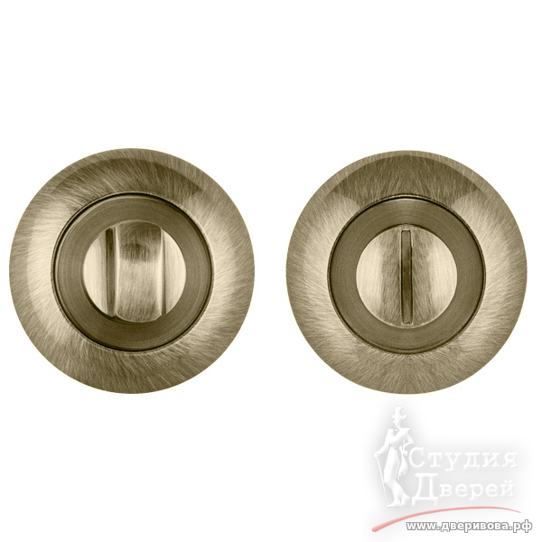 Ручка Punto (Пунто) поворотная BK6.R.TL54 (BK6 TL) ABG-6 зелёная бронза